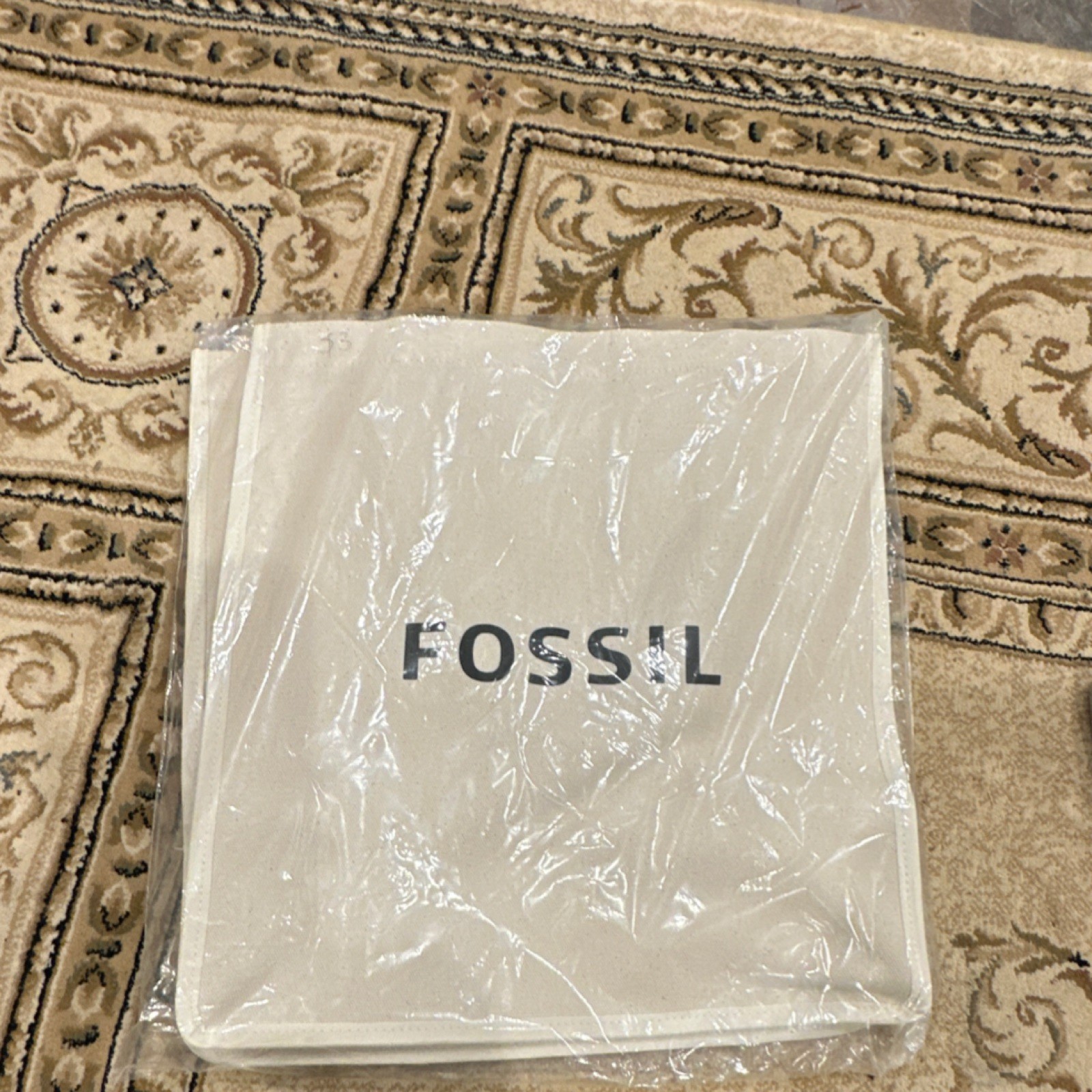Fossil Beige Dustbag Solid Pattern Women's Handbag Storage Bag Protective Cover