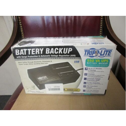 Eaton AVR550U UPS 550VA 300W BACK UP AVR 120V 8 NEMA 5-15R OUTLETS W USB/TEL/DSL