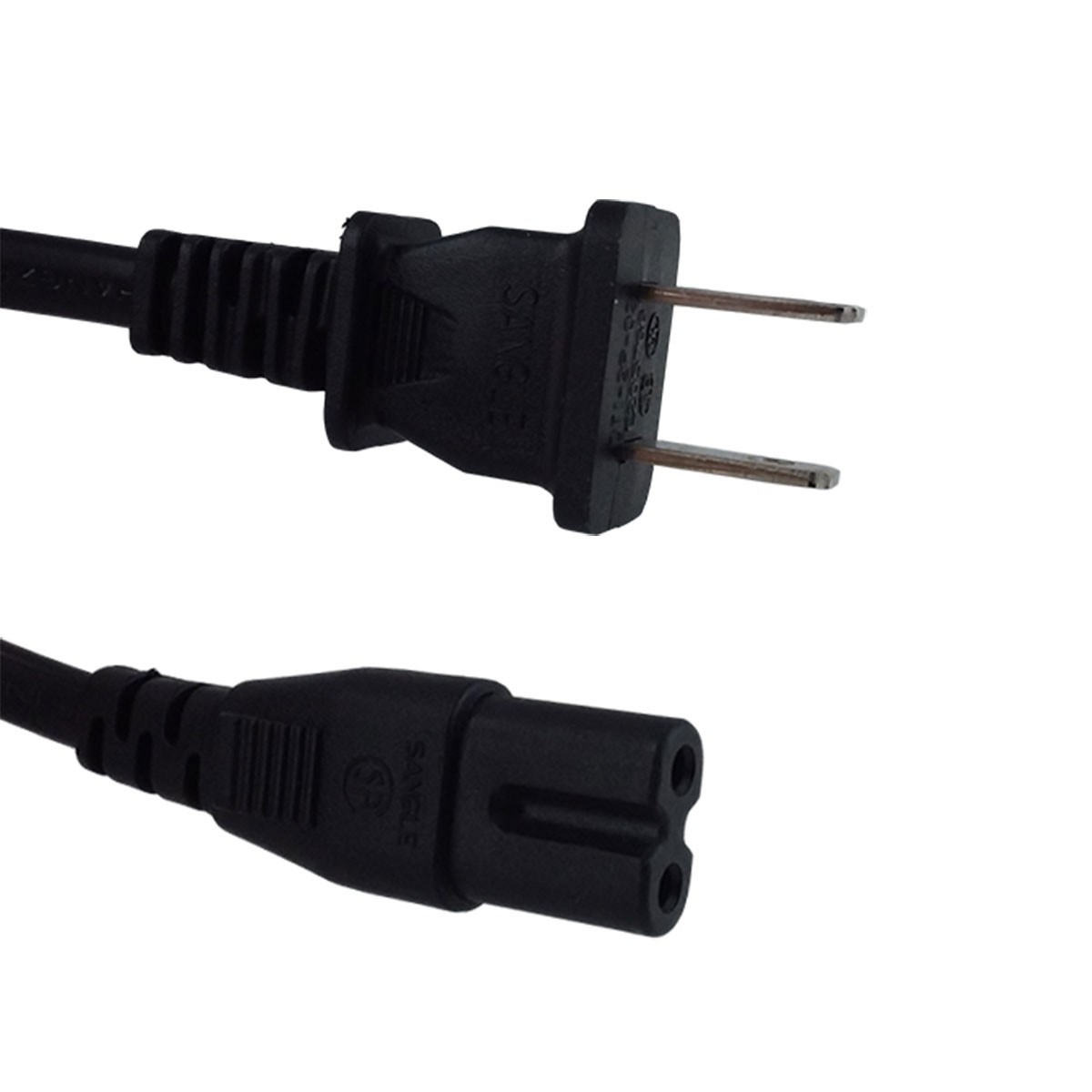 Used Samsung 3903-000713 2-Prong Polarized Power Cord C7 for TV/Monitor