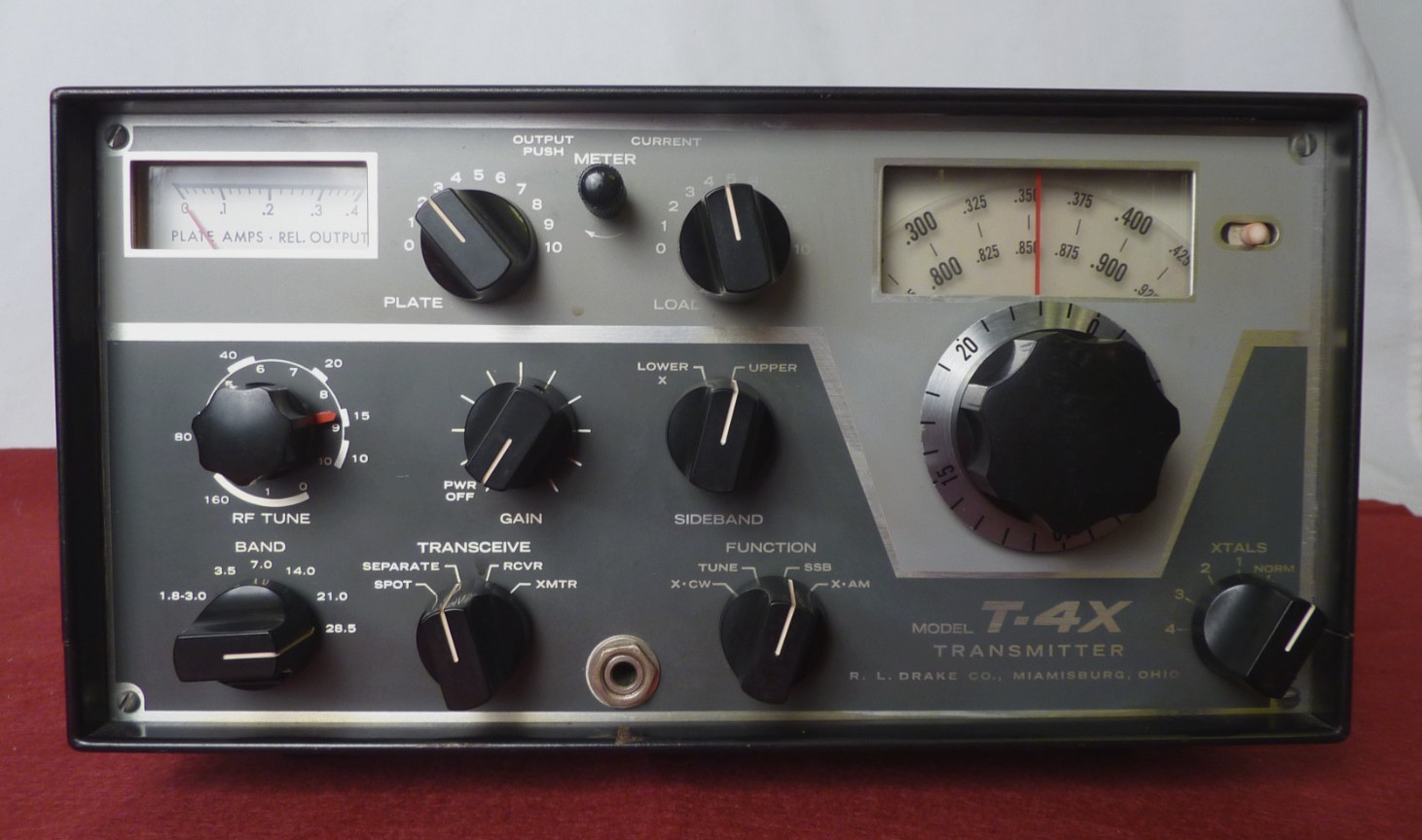 Drake T-4X Ham Radio Transmitter Technician Tested Exc Cond