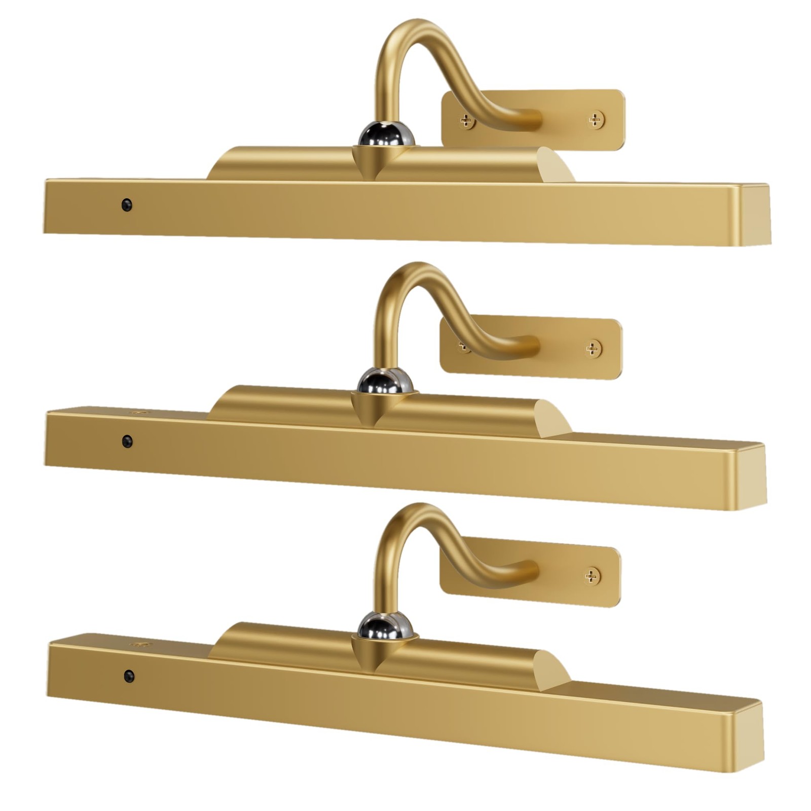Gallery Lights for Wall 3 Pack, 12" Rechargeable Picture Lights, Cordless Rem...