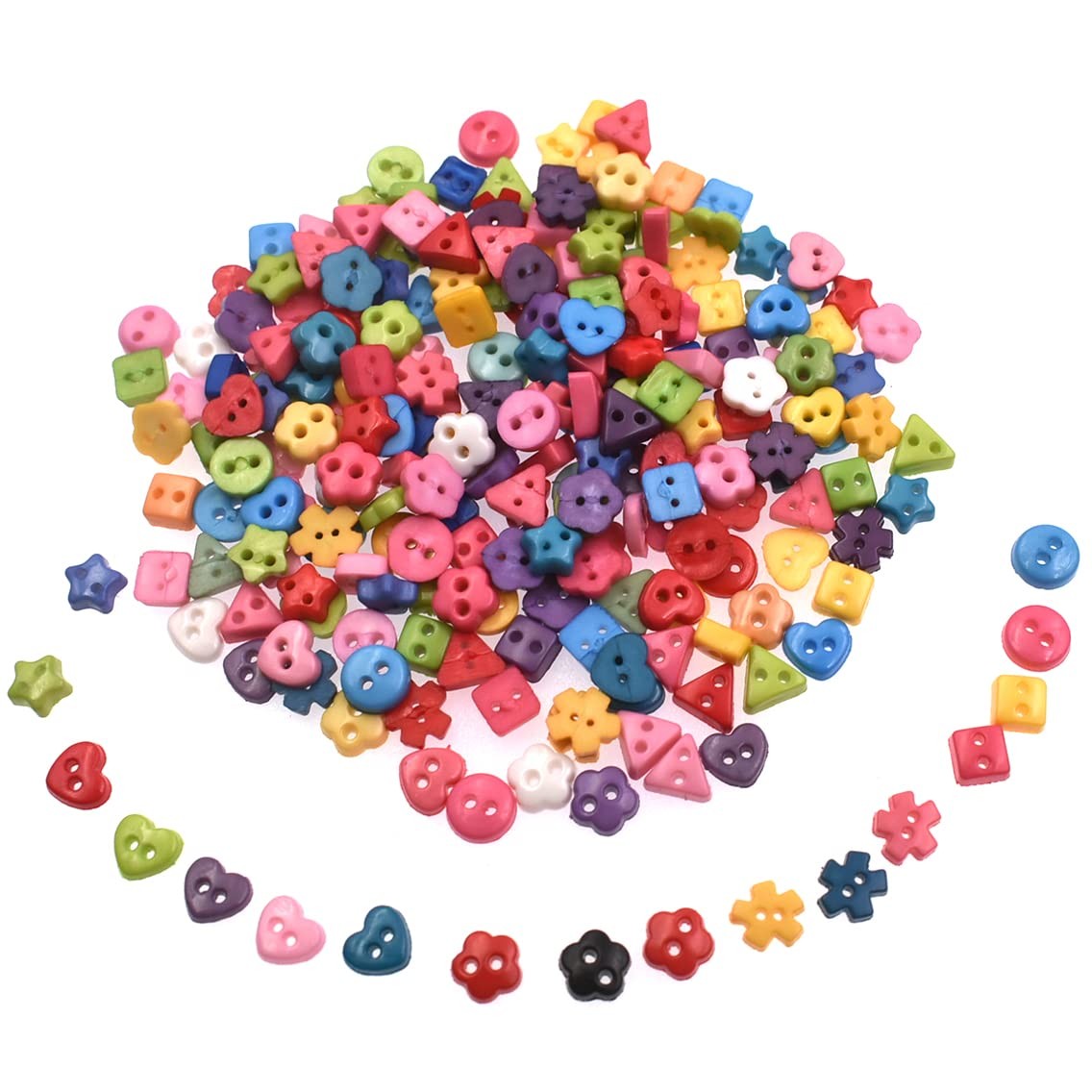 6mm 100Pcs Mixed Color 6mm, Yellow,Blue,Mixed Color,White,Green,Rose,Purple