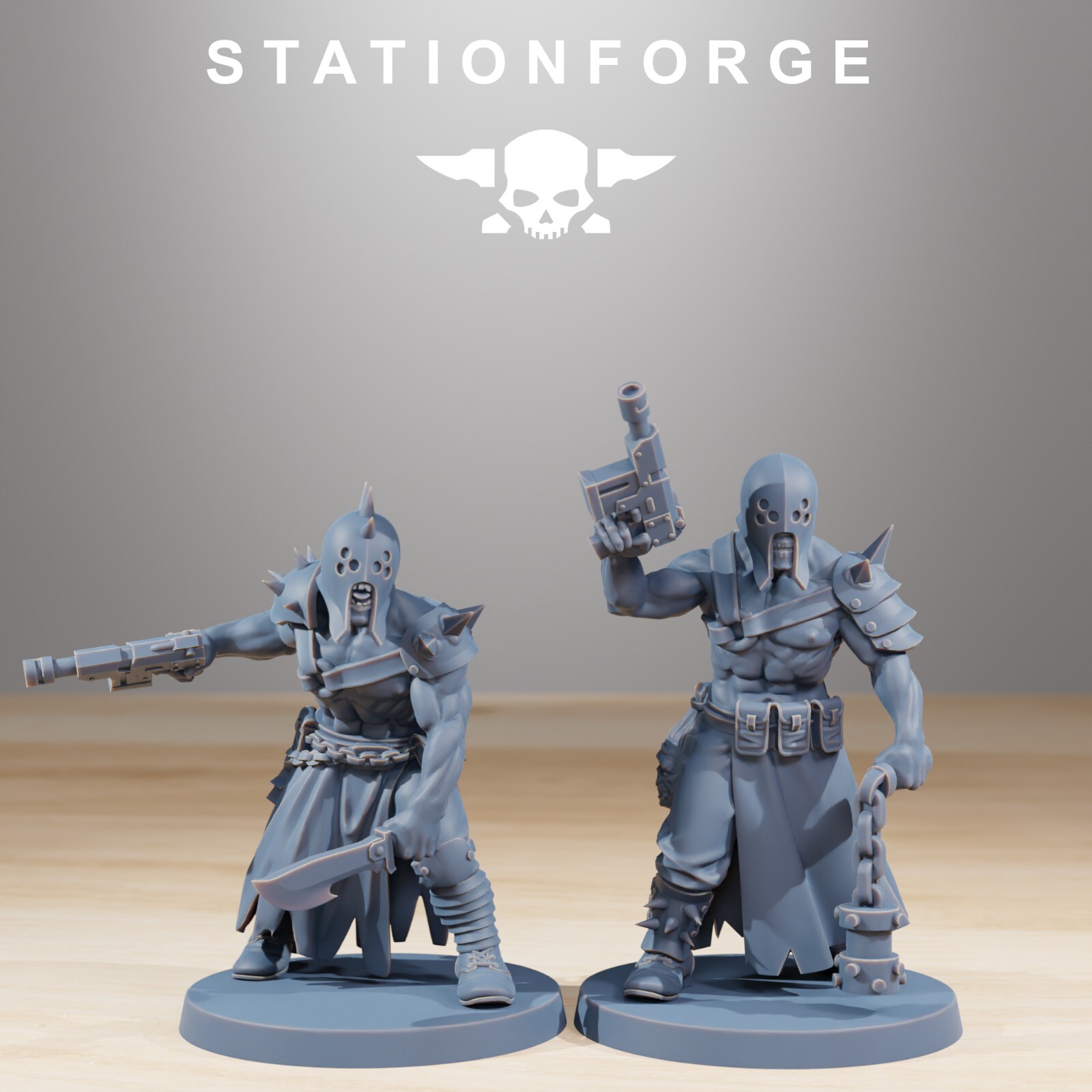 Corrupted Guard Sectarians from Station Forge. 32mm.