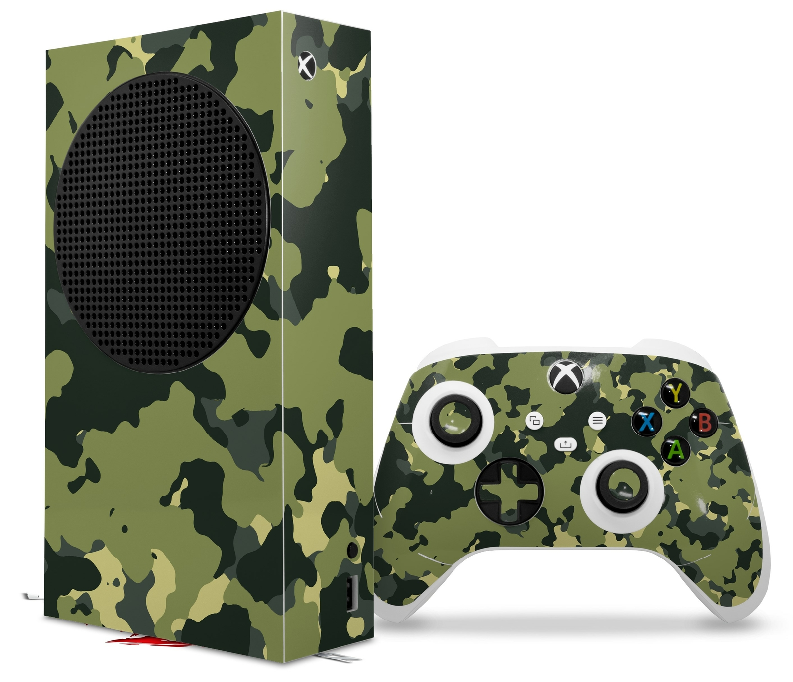 Skins XBOX Series S Console Controller Old School Camouflage Camo Army