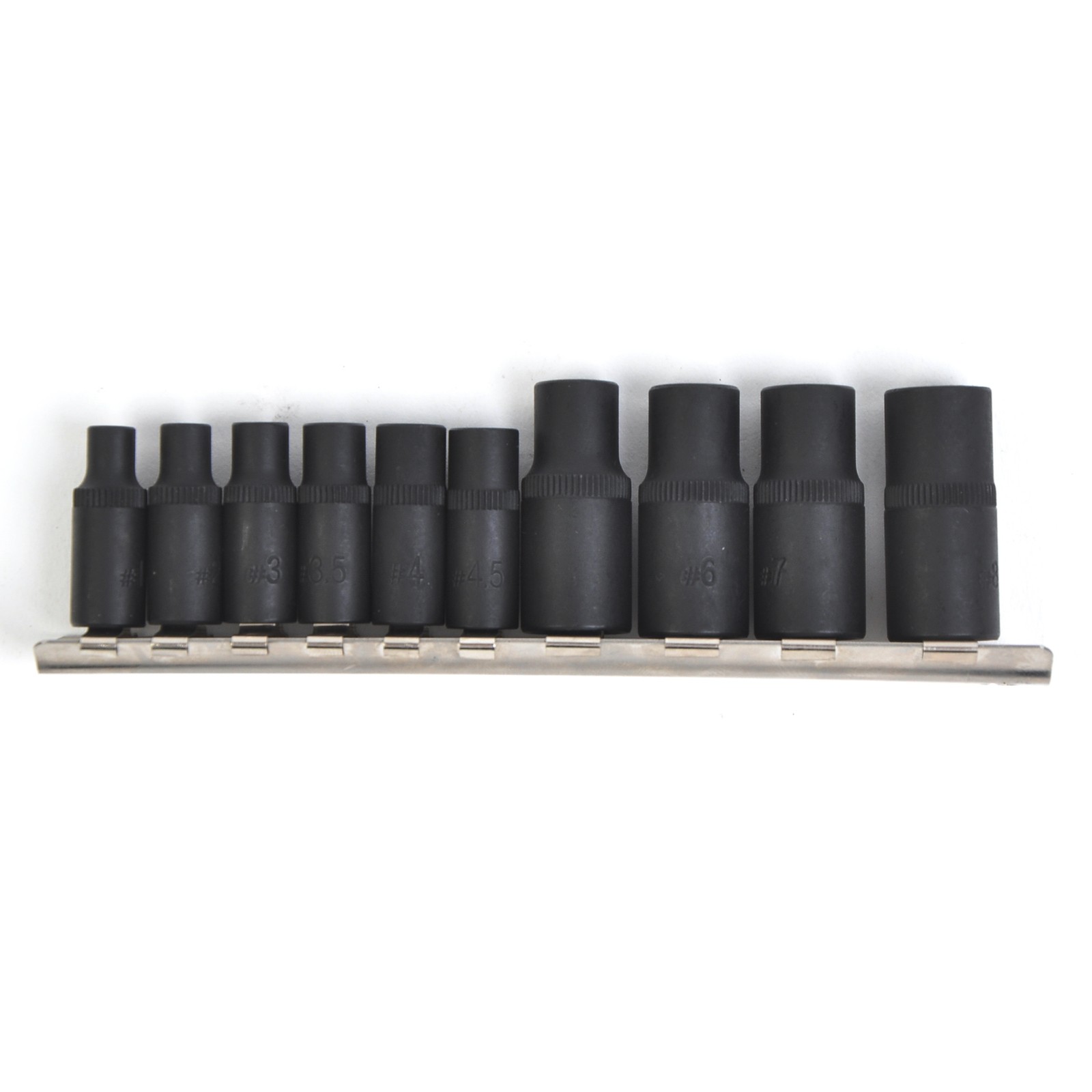1/4" 3/8"Dr Tap Socket Set Magnetic Tap Holders Kit Set Thread Cutting Tool 10pc