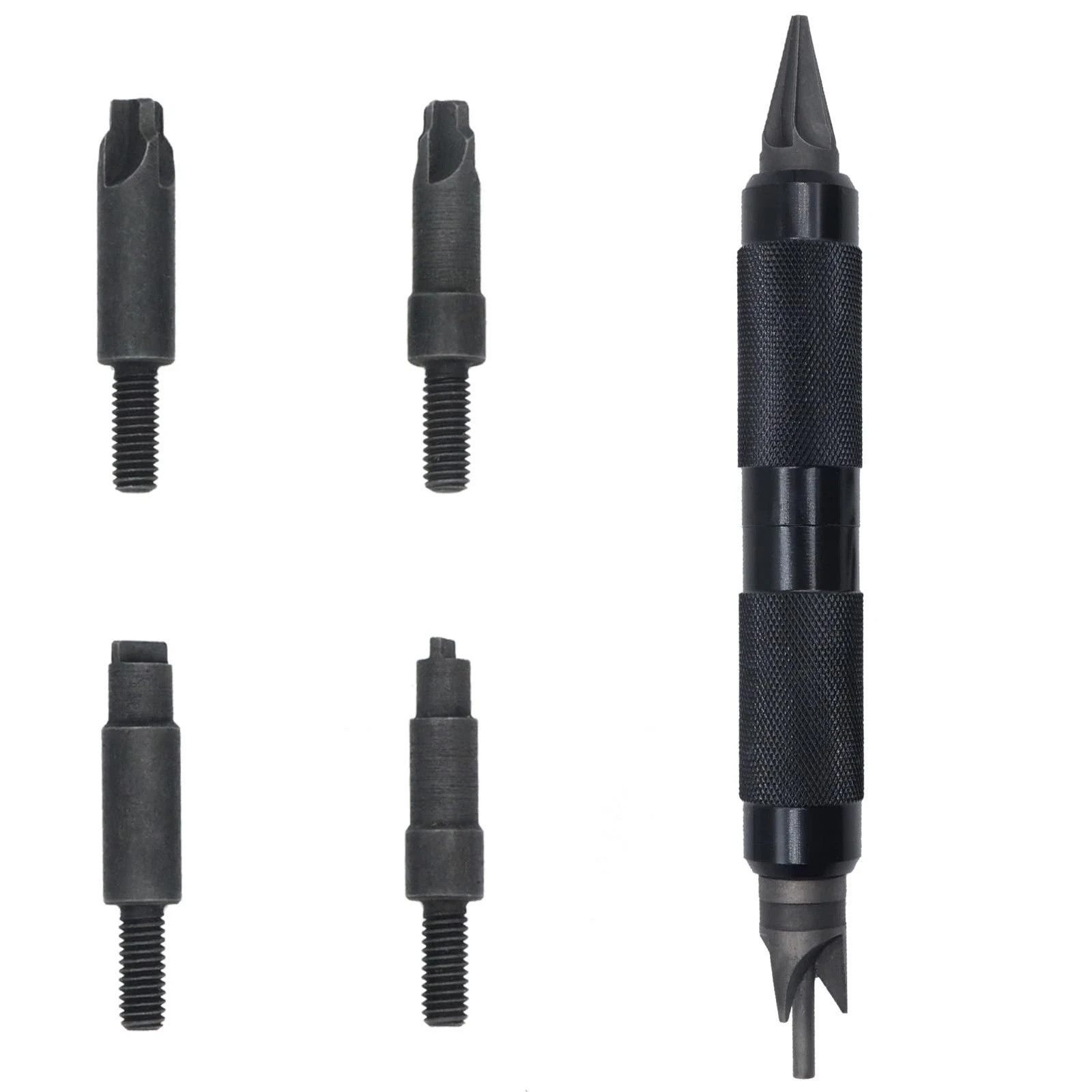 Case Prep Multitool, Chamfer Deburring Hand Tools for Reloading, Black