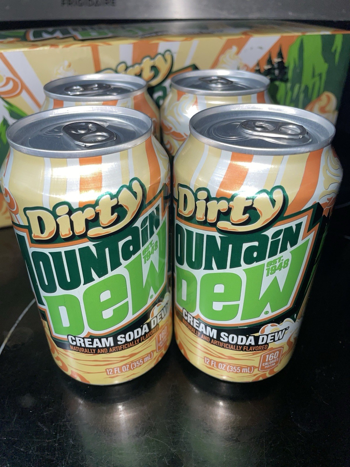 NEW “Dirty” Mountain Dew 4 12oz Cans - SHIPS FAST AND SECURE