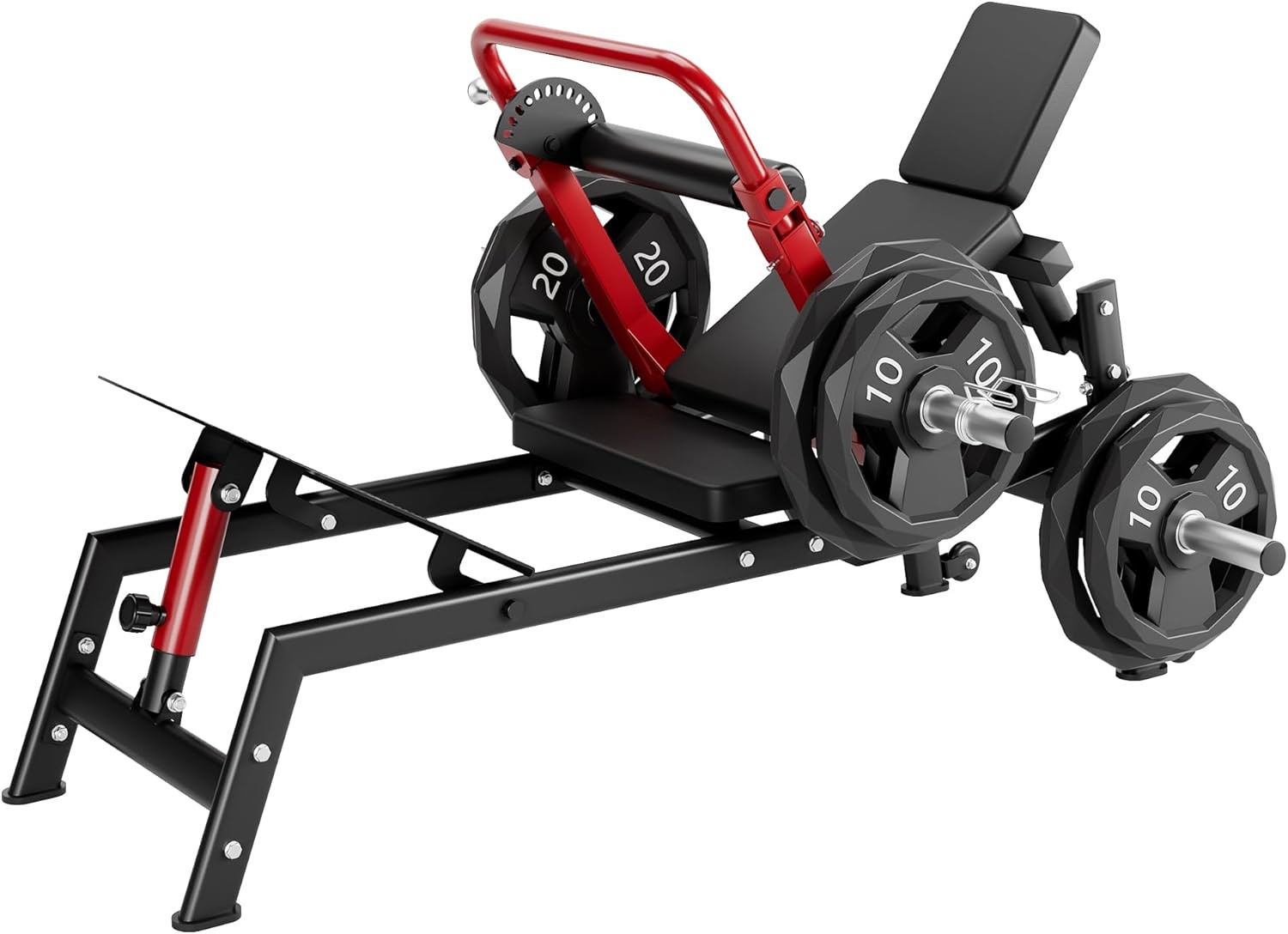 900LBS Capacity Hip Thrust Machine - Plate Loaded Glute Bridge
