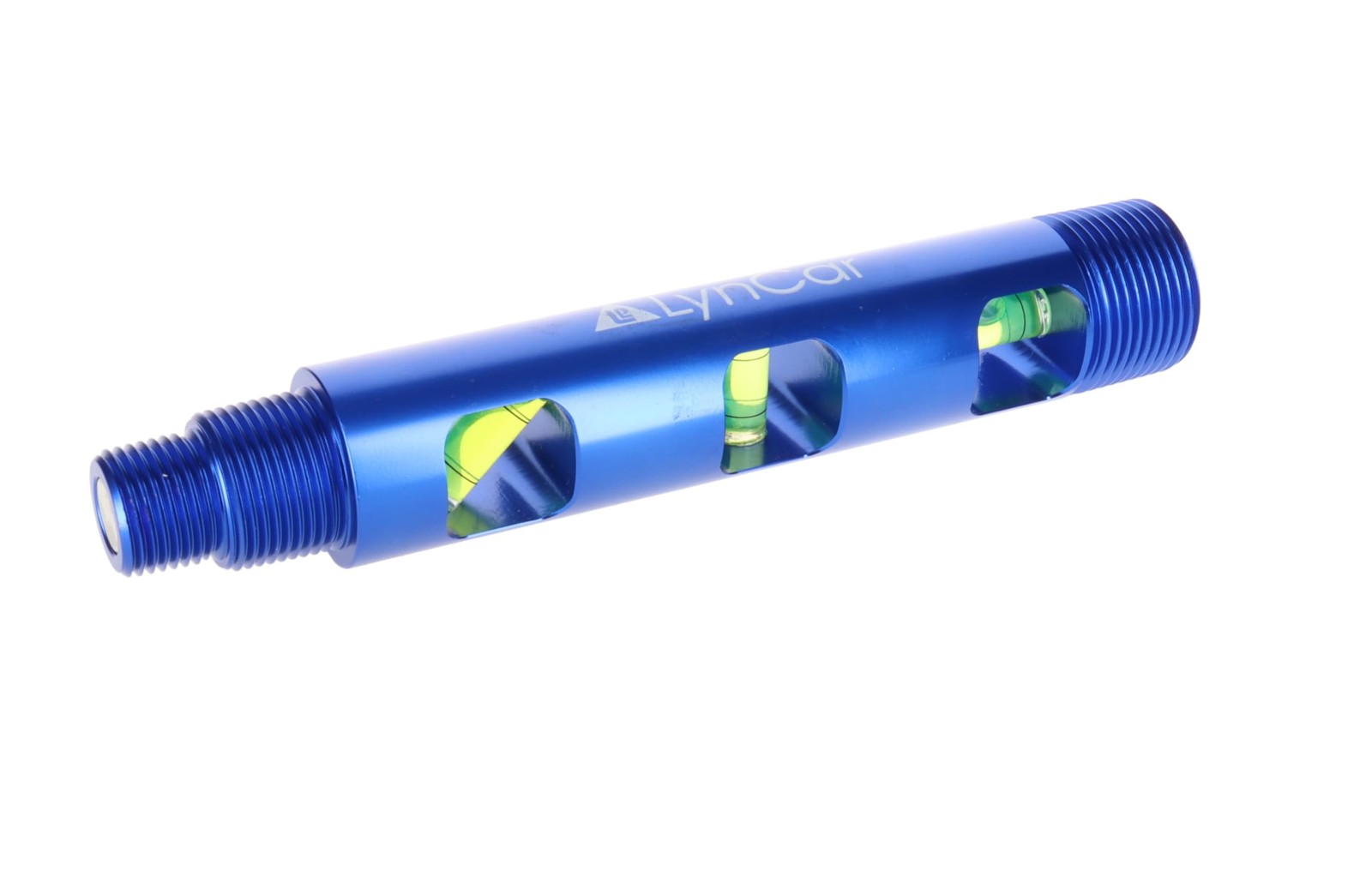 Lyncar Spot Rite Magnetic Bubble Level with Threaded Ends (1/2", 3/4", Blue