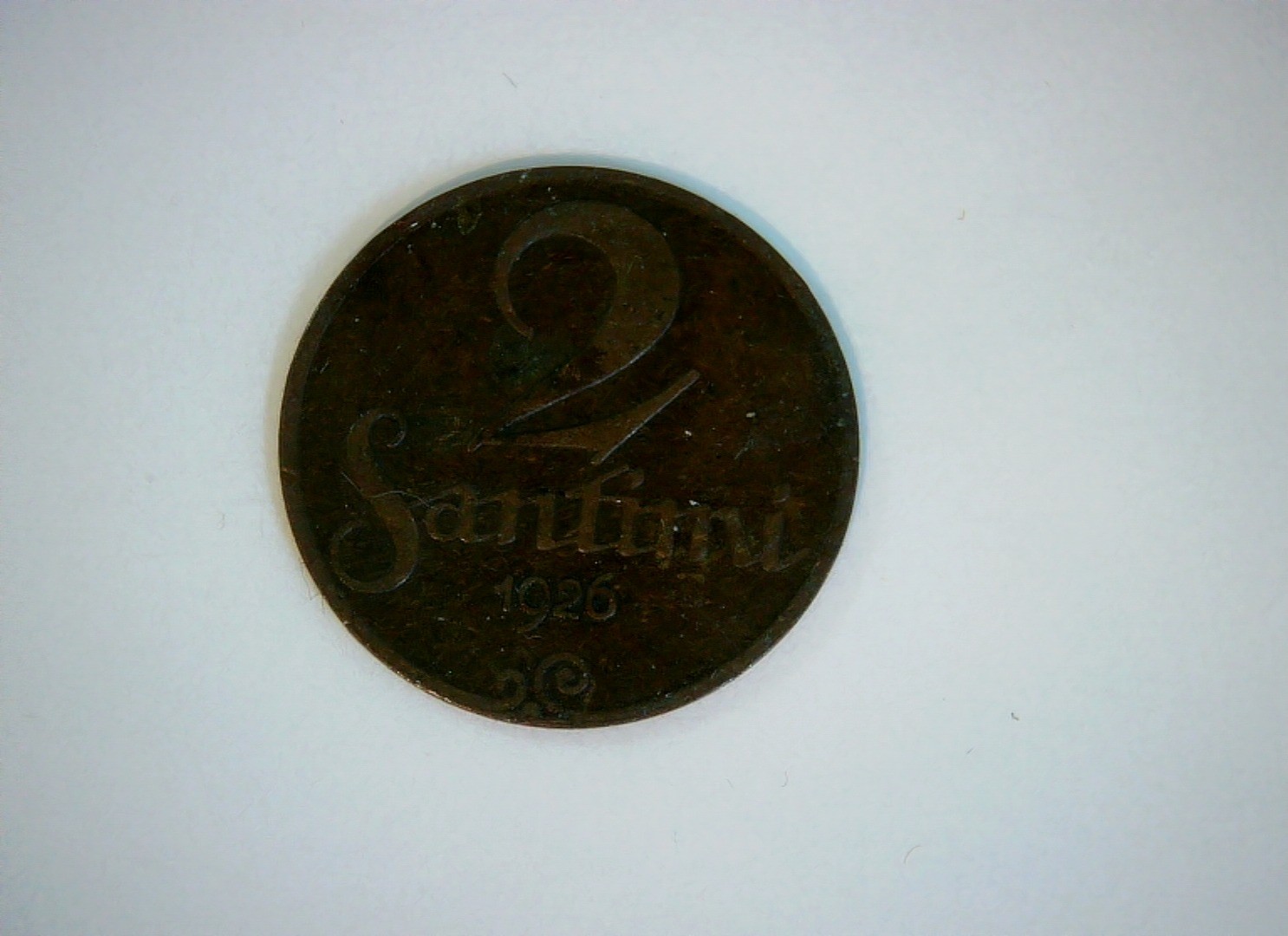 Latvia 1926 2 Santimi Latvia coat of arms (Santimi series) Coin