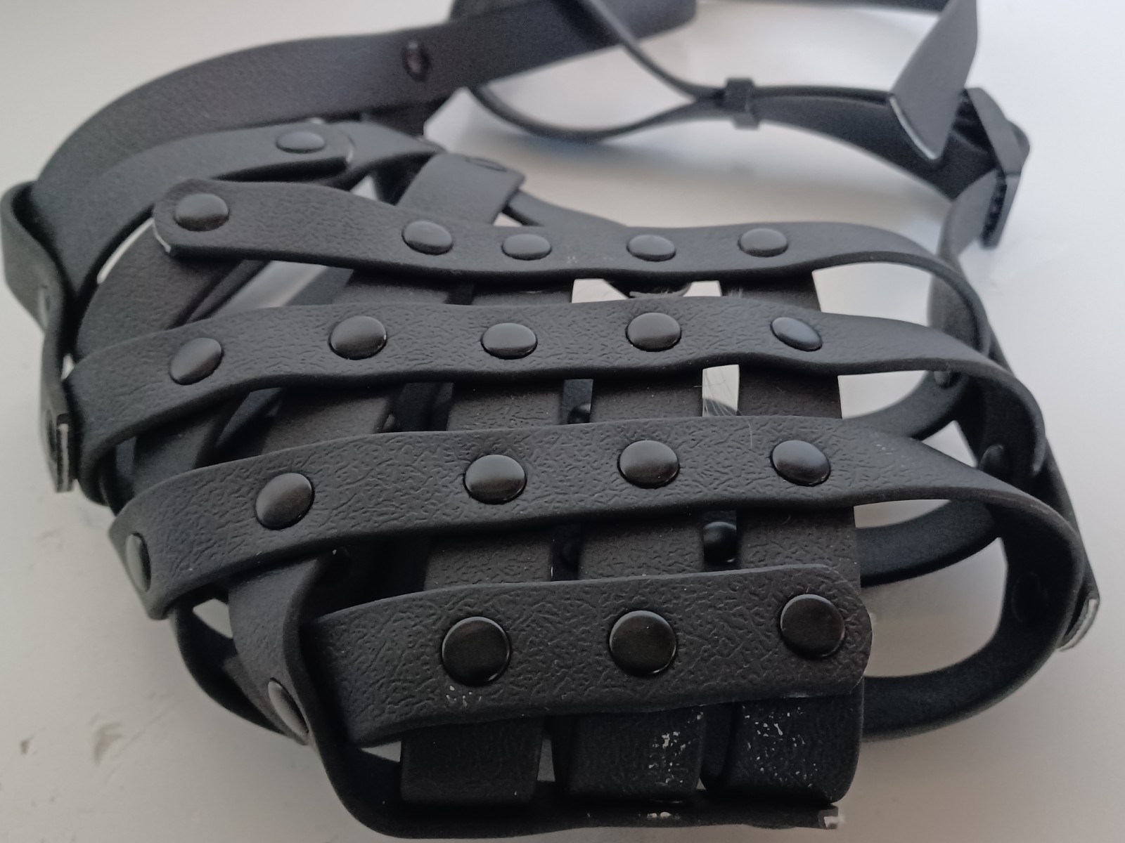 Pitbull Muzzle Basket Muzzle for M [Snout Cir: 9.75-11] Black