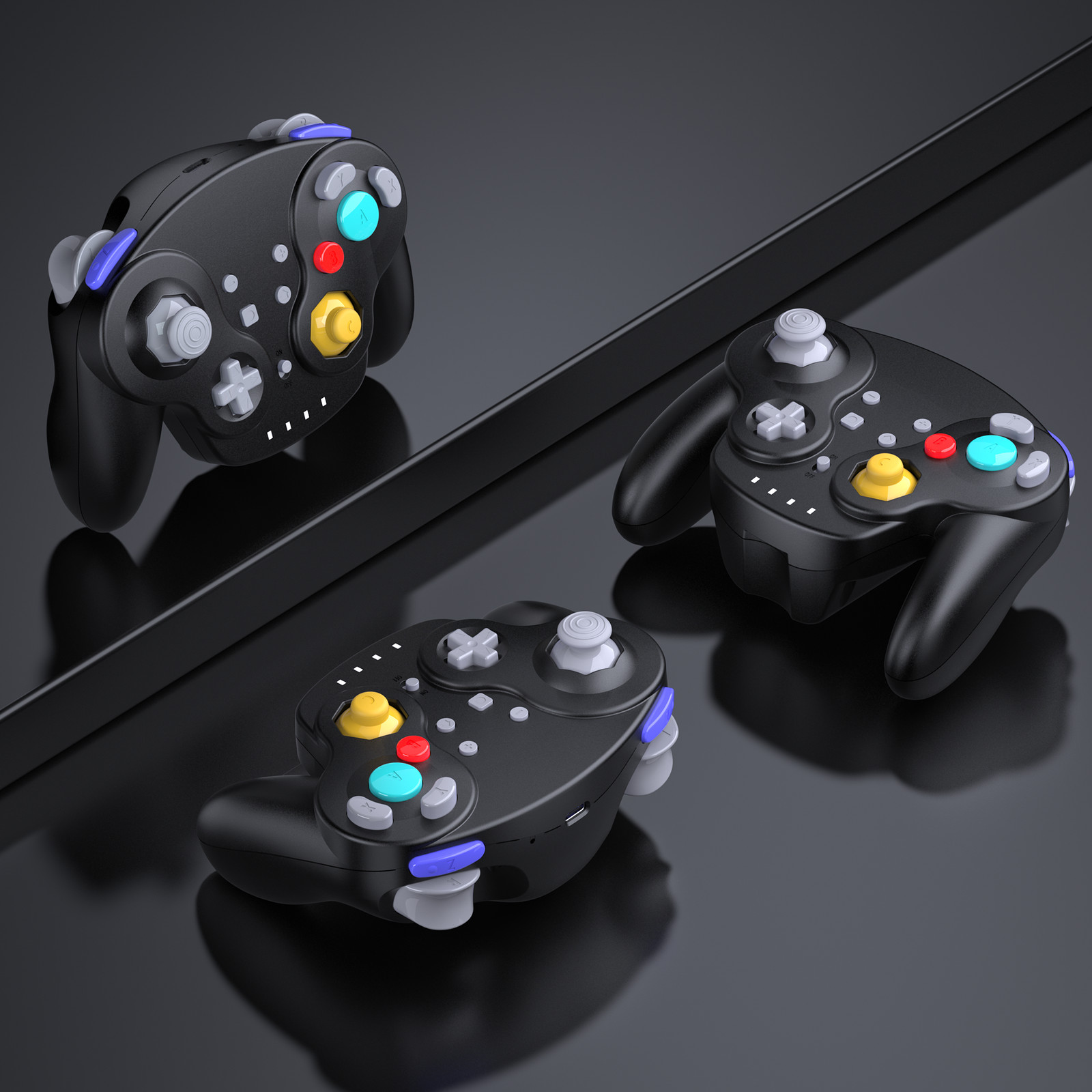 Wireless 2.4 G For Nintendo GameCube NSO Switch PC Mac Windows USB Controller