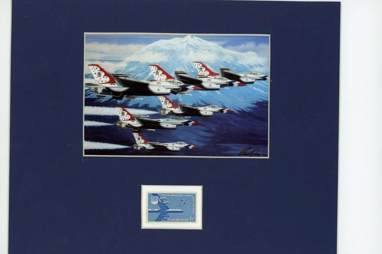 U.S. Air Force is honored by the Stamp of its 50th Anniversary