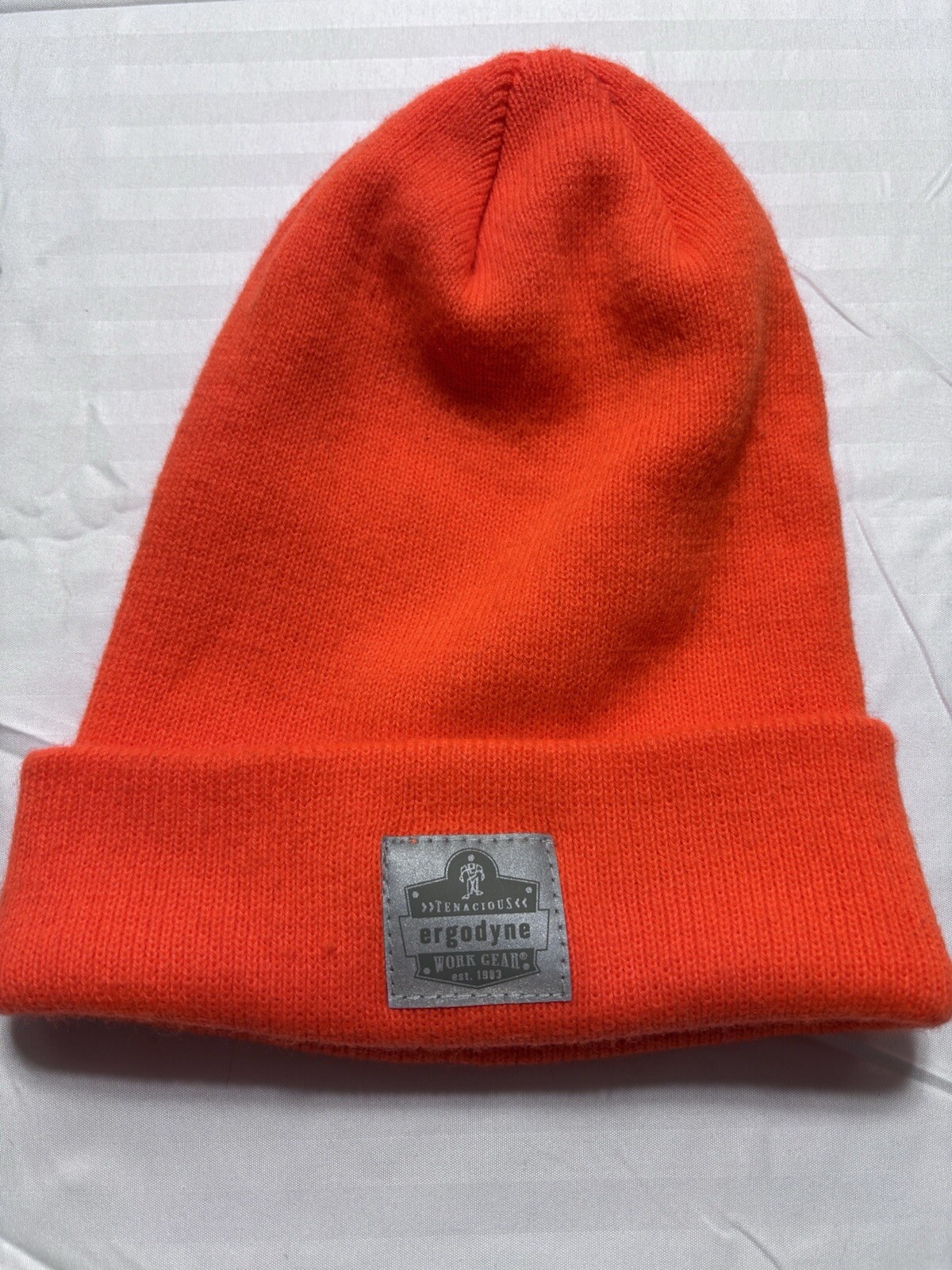 6806 Orange 6806 Cuffed Rib Knit Beanie Hat ERG16807