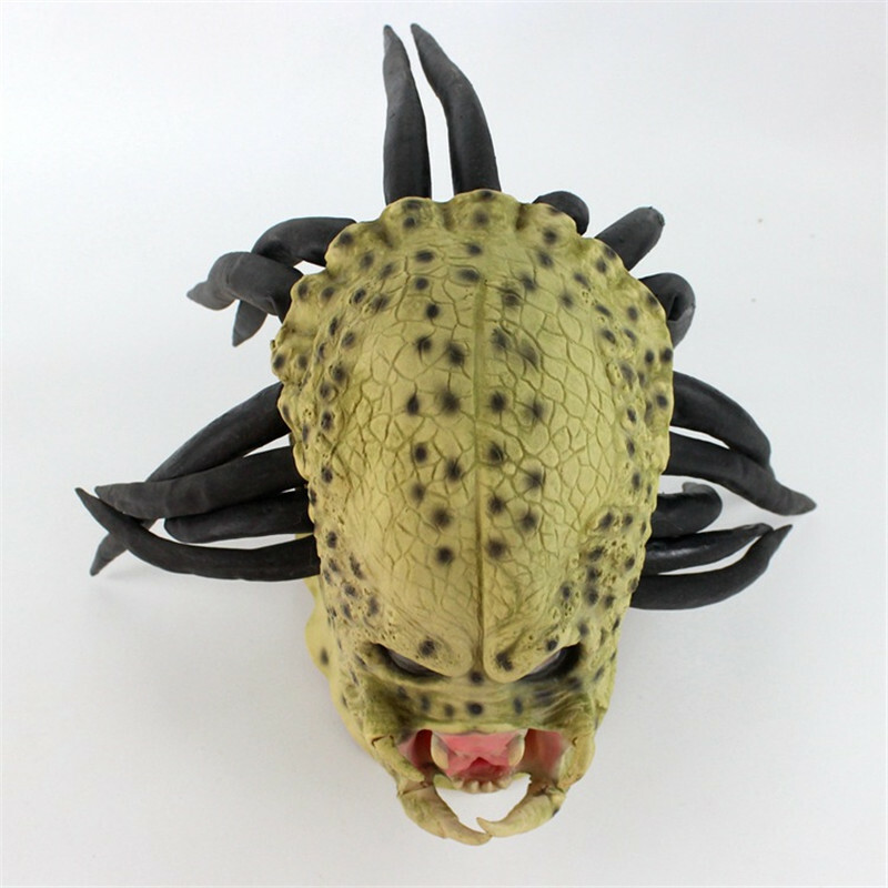 Alien vs. Predator Latex Mask Halloween Party Cosplay Costume Props Horror Mask