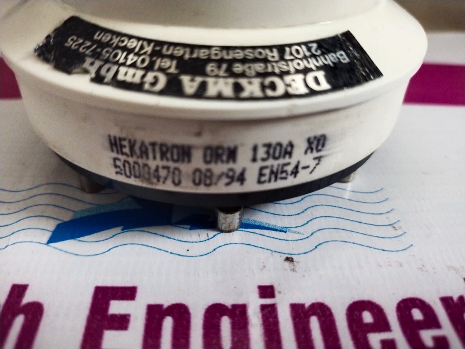 DECKMA Gmbh EN 54-7 HEKATRON ORM 130A Optical Smoke Detector