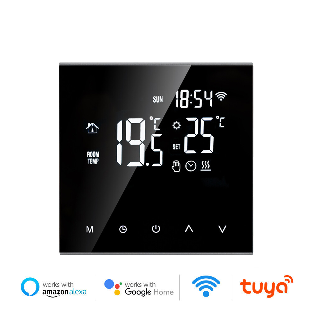 WiFi Smart Thermostat Fahrenheit Electric Floor Heating Water Gas Boiler Tuya