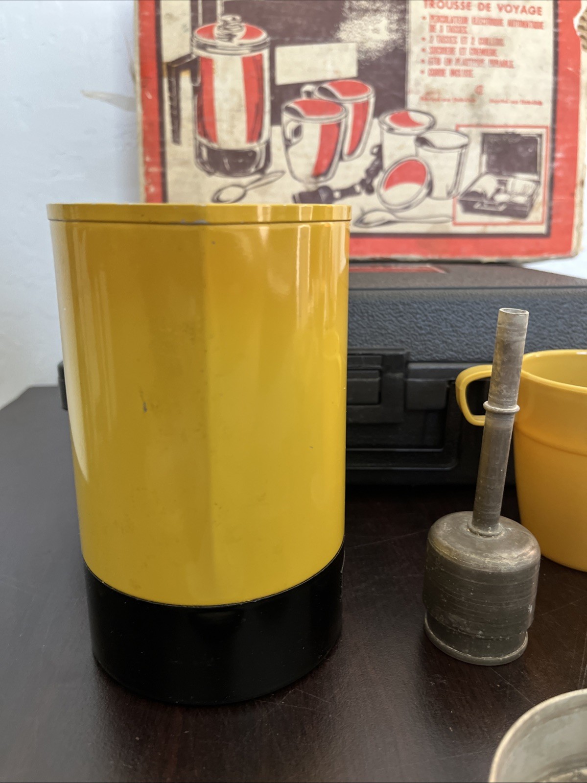 1970’s Empire Coffee Quickie Camping Percolator W/ Case and Box. Tested Working