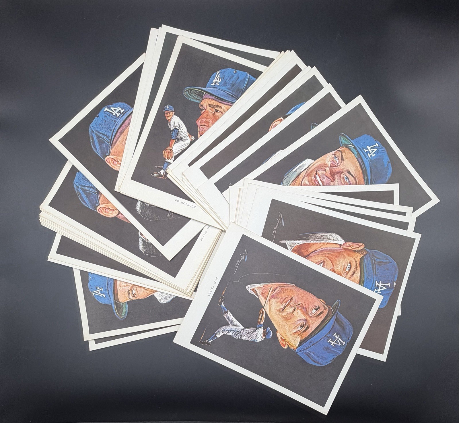 Vintage 1962 Union 76; Nicholas Volpe Portraits; LA Dodgers; YOU PICK