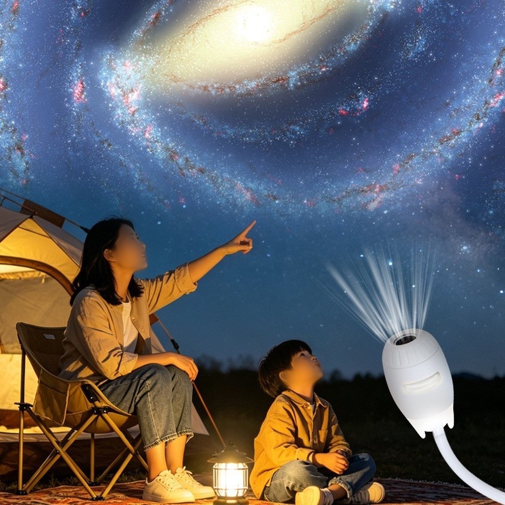 White Starry Night For Projector Lamp USB Flexible Insert Easy Operation