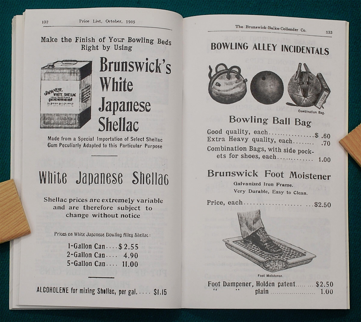 Reproduction of Rare 1905 BBC Billiard Price List/Catalog No. 1488