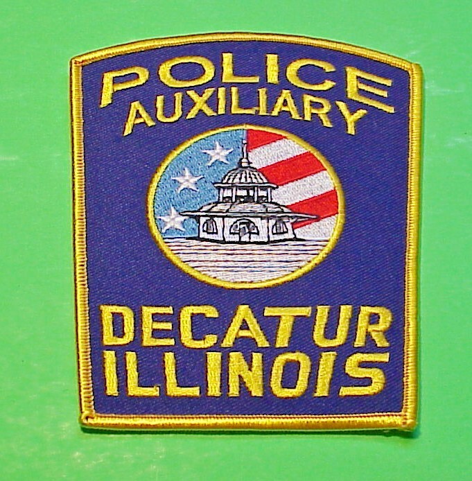DECATUR ILLINOIS  IL  AUXILIARY  5"  POLICE PATCH FREE SHIPPING!!!