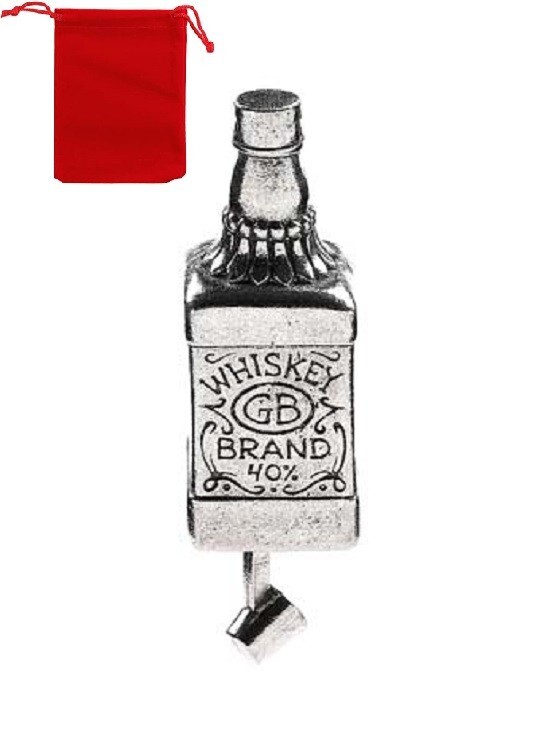 Whiskey Bottle Guardian Bell W/ RED BAG fits harley motorcycle ride bell gift