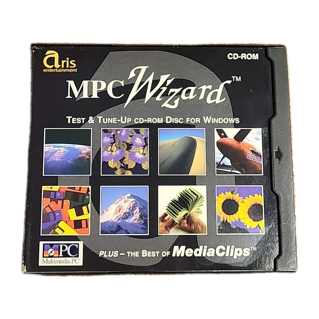 ARIS MPC Wizzard Test & Tune Up CD-ROM vintage PC software