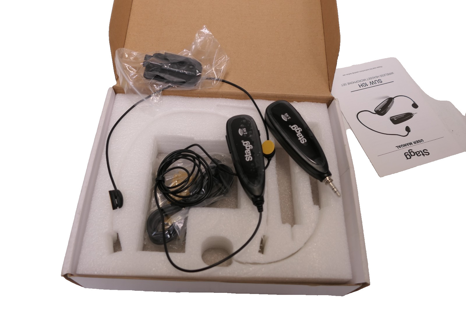 Mint Stagg SUW-12H-BK 2.4 GHZ Wireless Headset Microphone Set