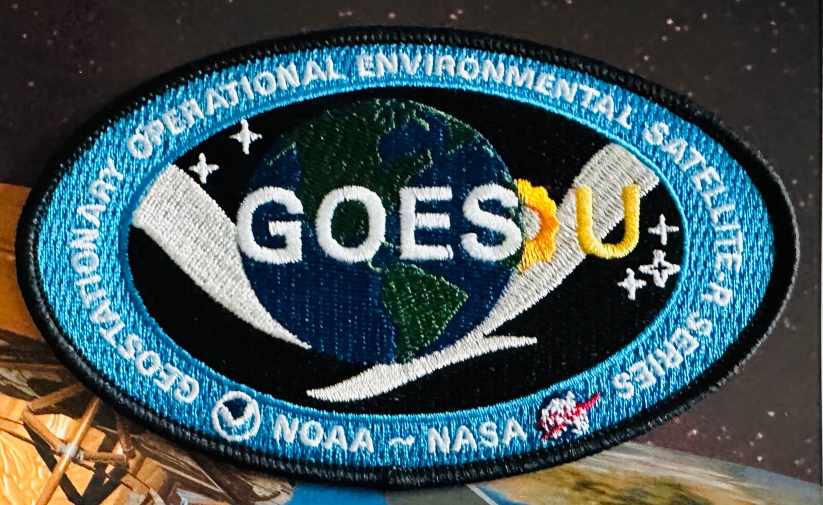 GOES U GEOSTATIONARY OPERATIONAL ENVIRONMENTAL SATELLITE NOAA NASA PATCH