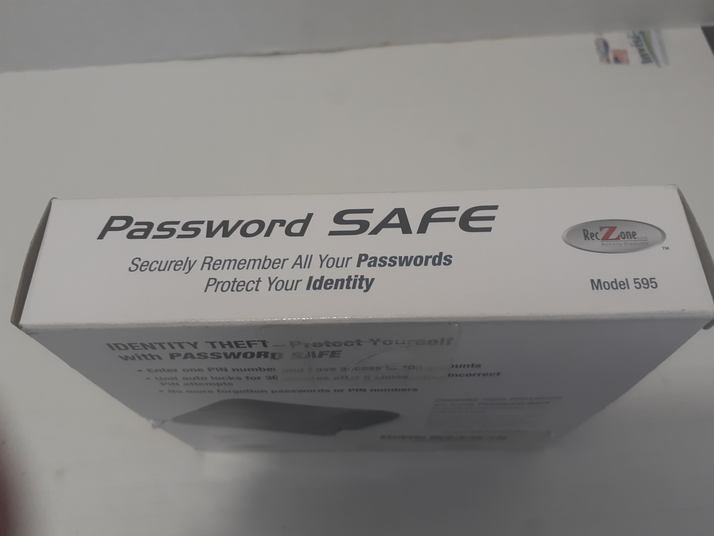 PASSWORD Keeper SAFE VAULT Password Organizer RecZone Model 595 Open Box