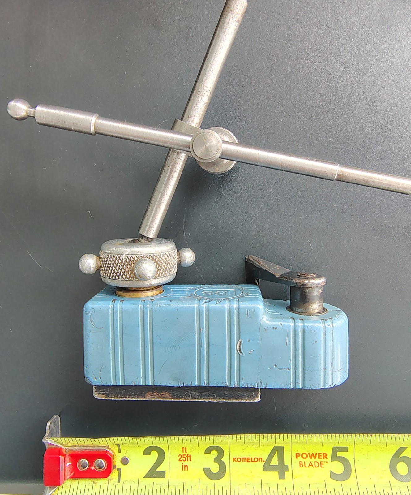 🗽VINTAGE BROWN AND SHARPE MAGNETIC INDICATOR BASE MACHINIST/TOOLMAKER