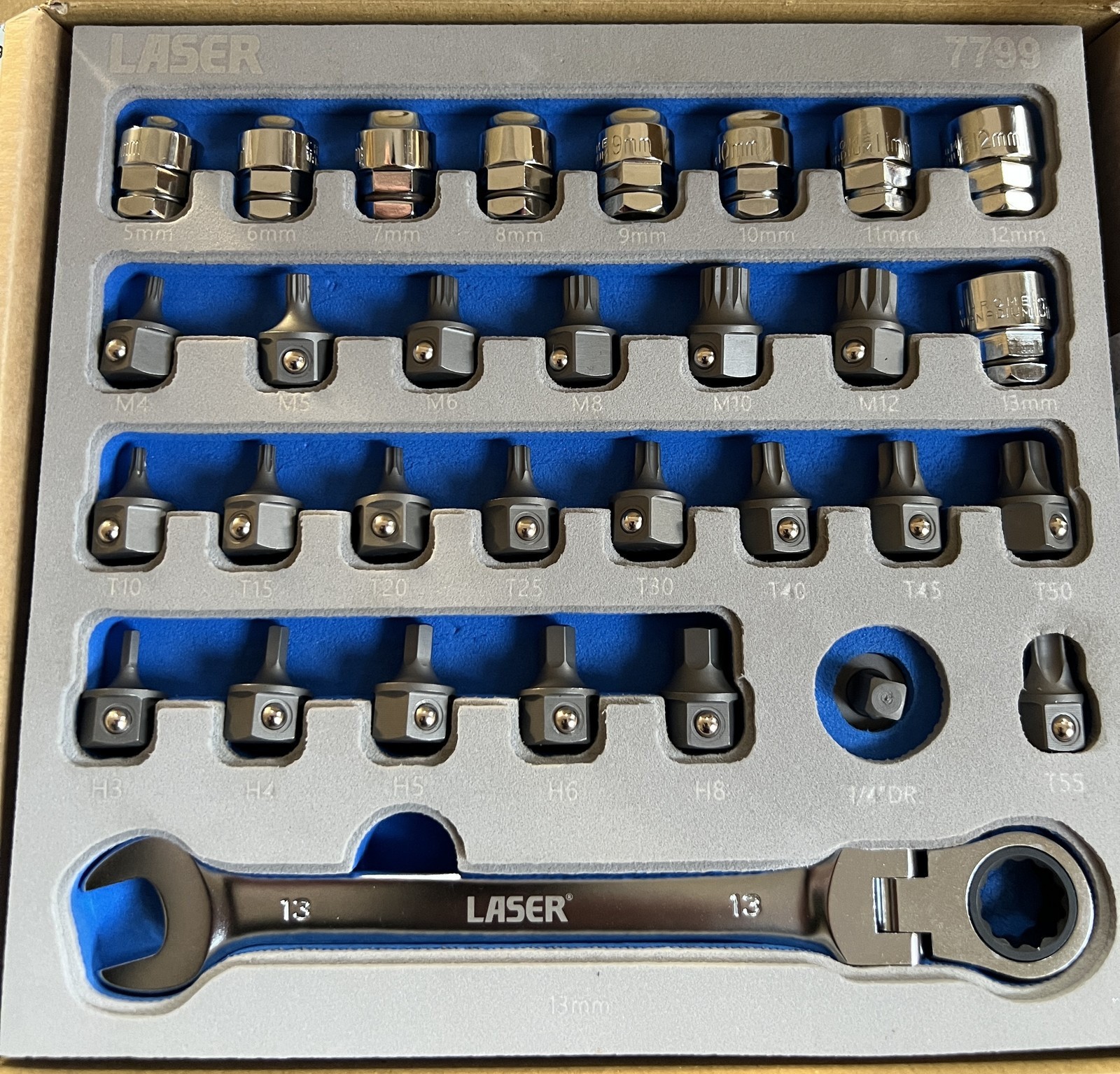 Low Profile Bit & Go Thru Alldrive Socket Set 31pc TS3