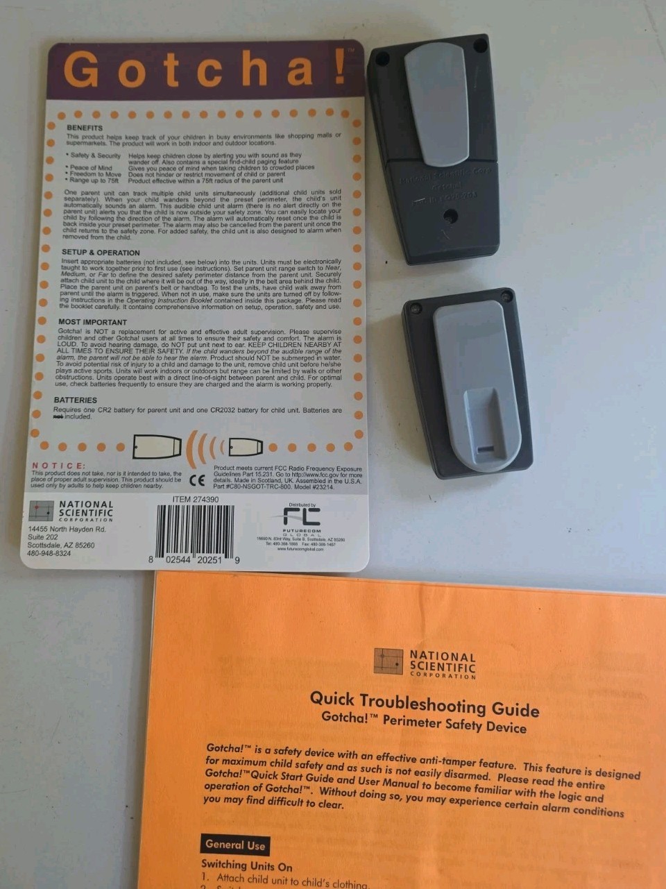 Gotcha! - Electronic Perimeter Device Tracking Detection System For Parents