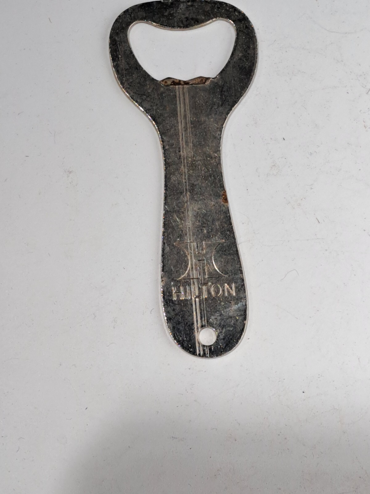 VINTAGE HILTON HOTEL ADVERTISING BOTTLE OPENER