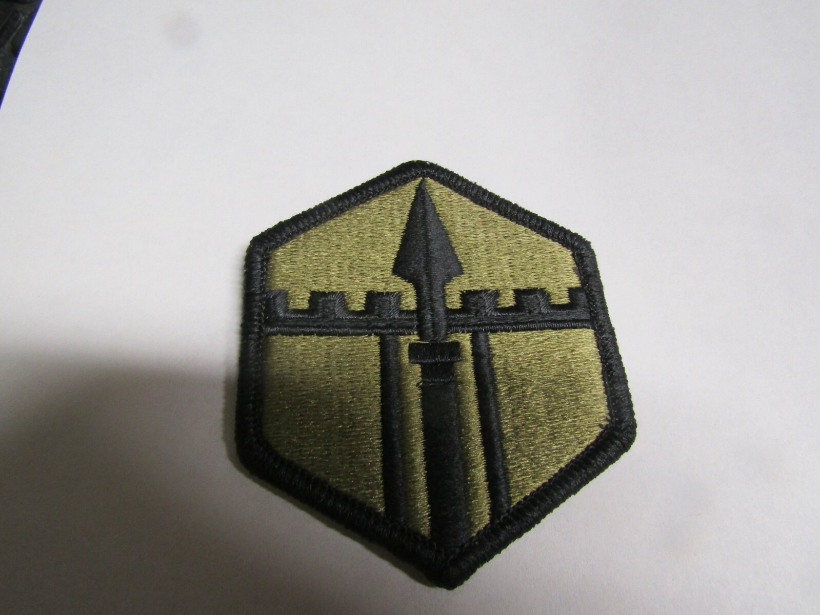 MILITARY PATCH US ARMY OCP MULTICAM HOOK AND LOOP UNSURE ENGINEERS WITH SPEAR