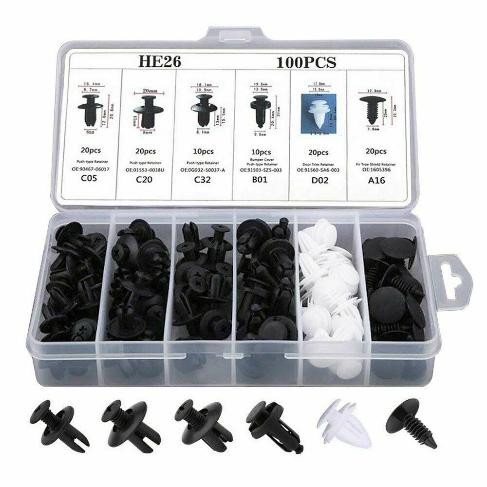 For RAM Dodge Fixing Fastener Kit Bumper Fender Liner Push Retainer Clips 100X