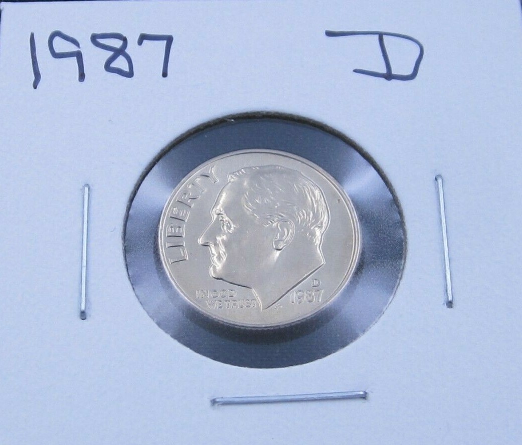 1987 D Roosevelt Dime - BU - Uncirculated