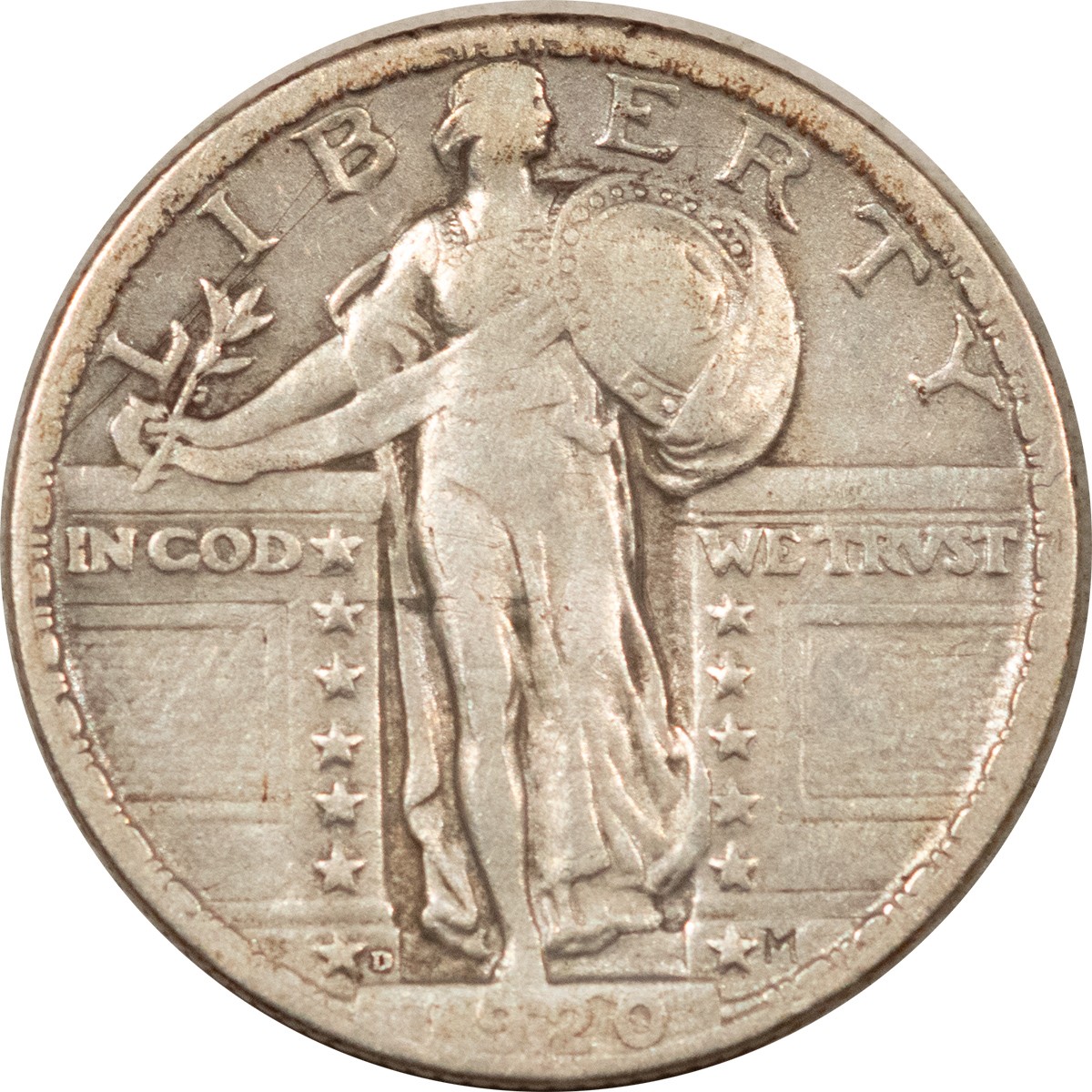 1920-D STANDING LIBERTY QUARTER - HIGH GRADE EXAMPLE!