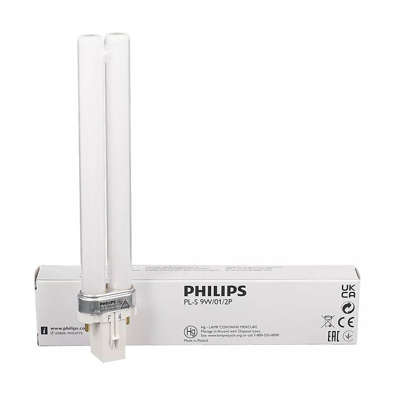 1PC NEW PHILIPS PL-S 9W/01/2P NB-UVB G23 311nm Narrow Spectrum UV Light Tube
