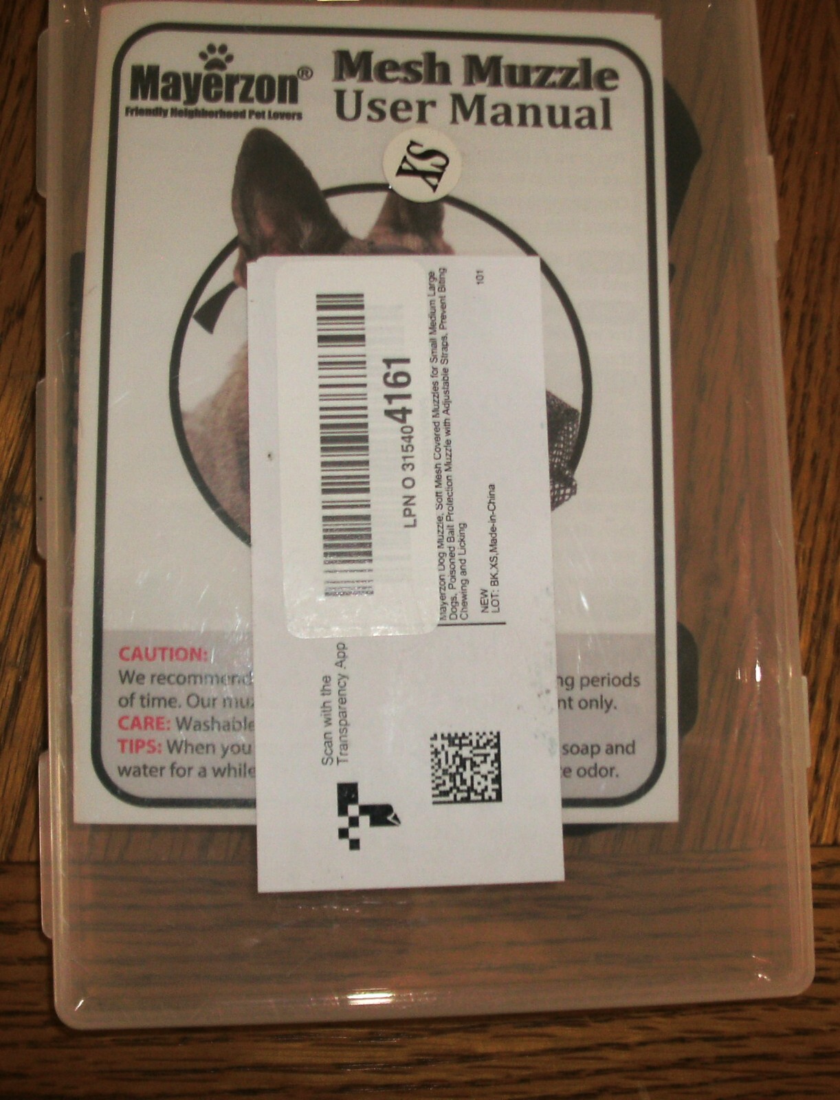 Pet Dog Muzzle Anti-lick Anti-Biting Chewing Bark Licking Mesh Mask XS