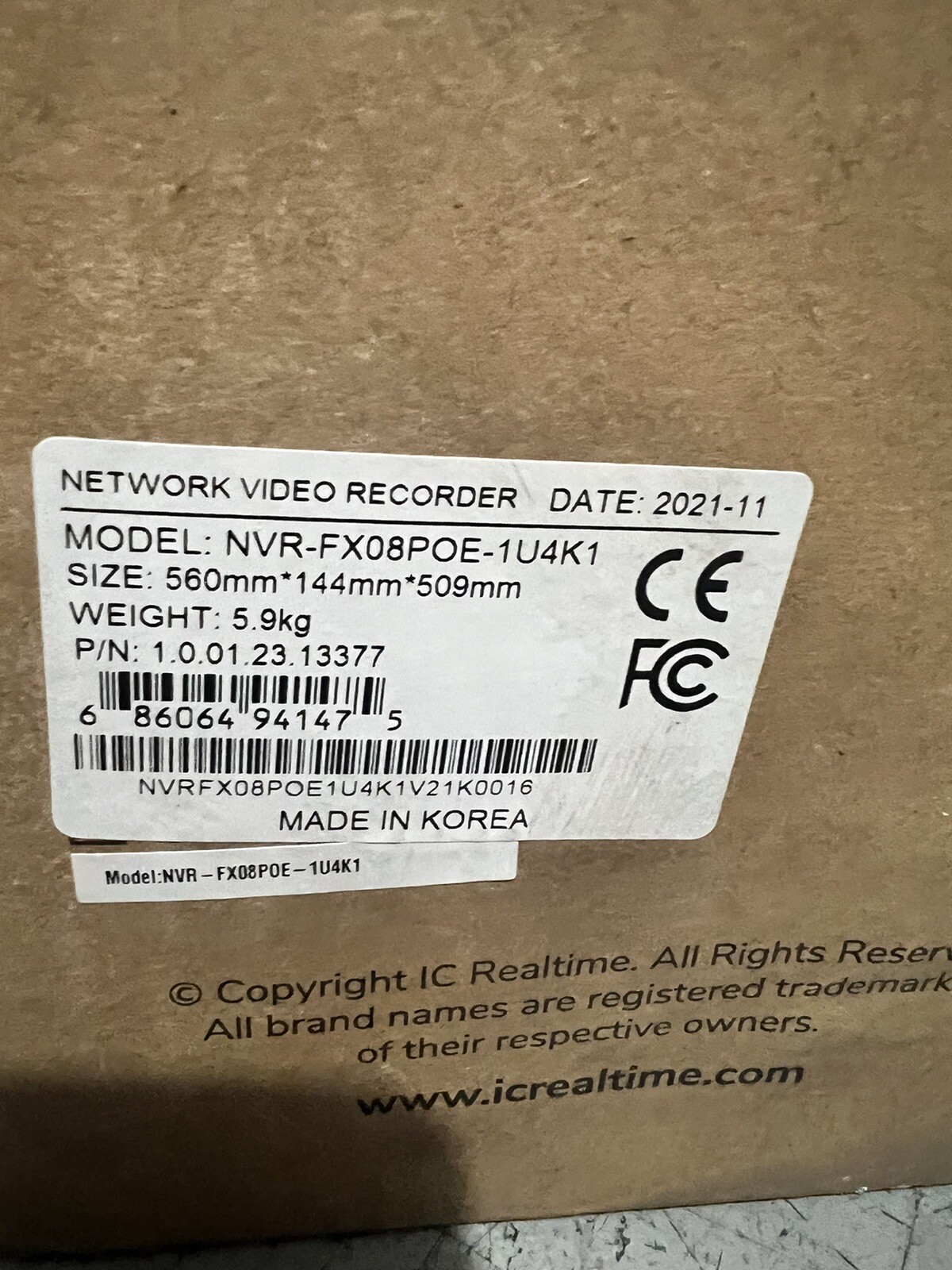 Network Video Recorder (NVR) IC Realtime