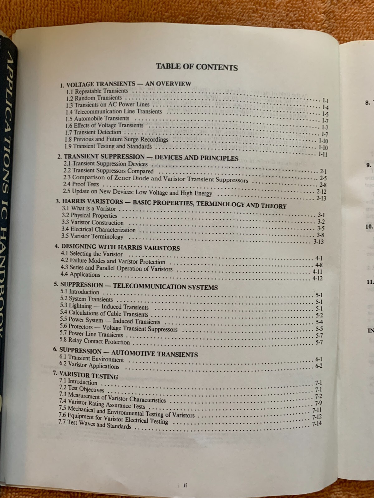 Harris Semiconductor Transient Voltage Suppression Devices Book 1990