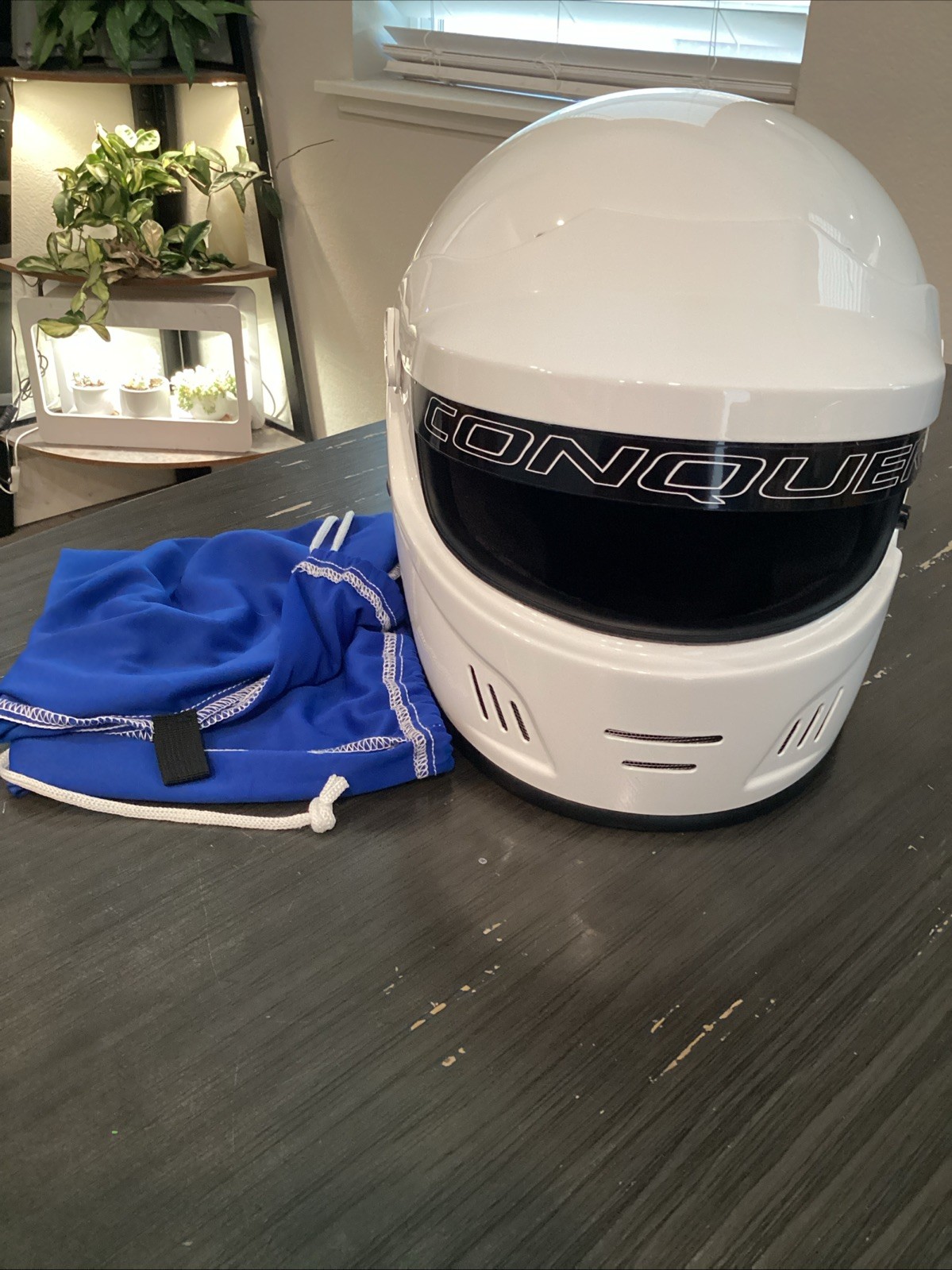 Conquer Snell SA2015 Full Face Auto Racing Helmet Size XL