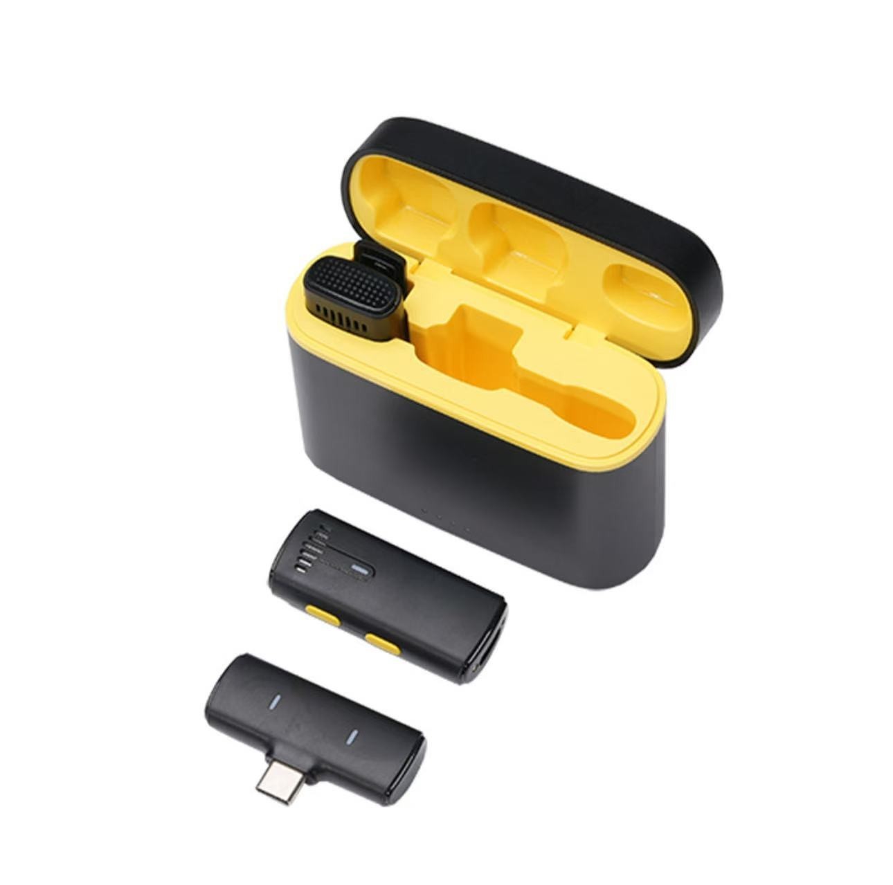2.4G Wireless Lavalier Microphone & Charging Case Noise Cancellation for Type C