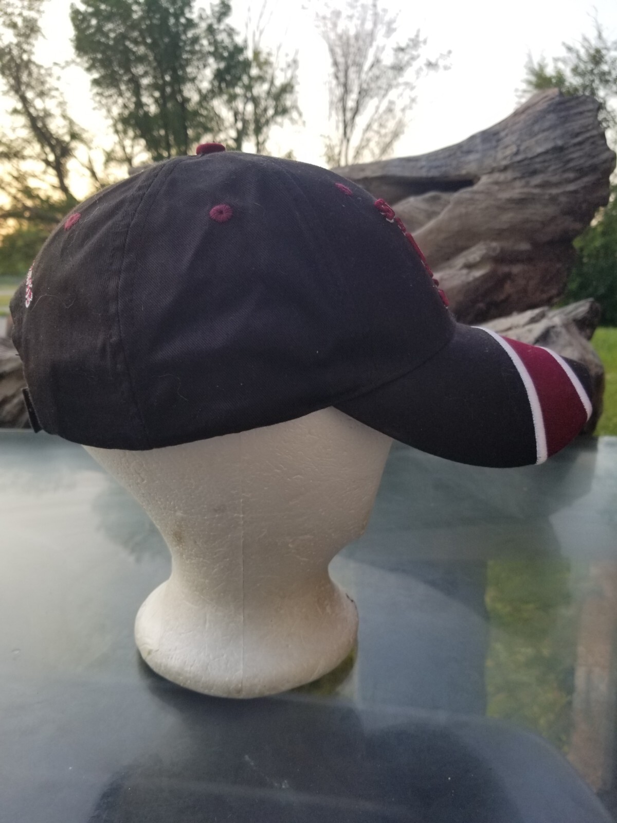 Stone Seed Group Southern Illinois Salukis Cap Hat Adjustable Black