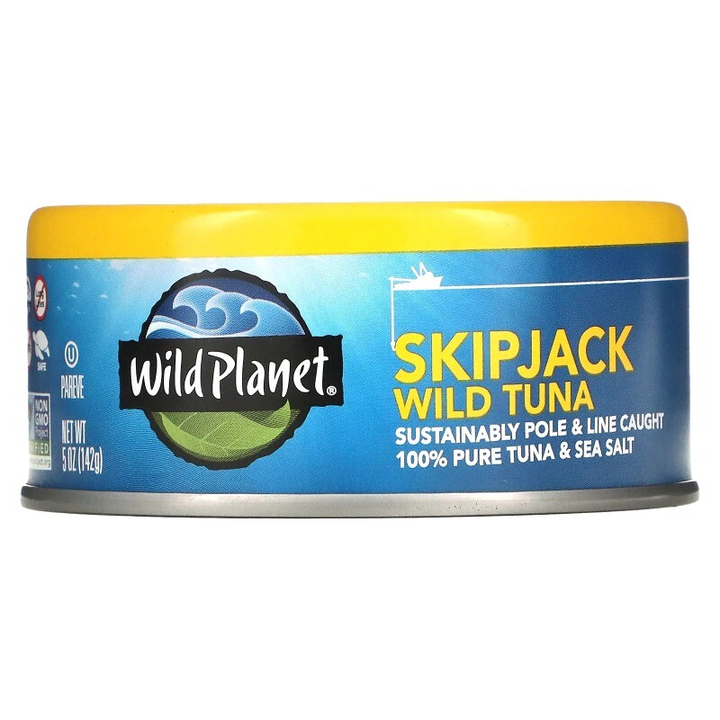 (4 pack) Wild Planet Skip Jack Wild Tuna 5 oz