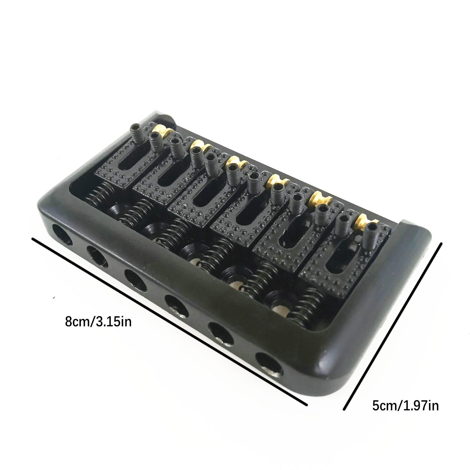 6 String Fixed Hardtail Electric Guitar Bridge Hardtail Roller Saddle Bridge