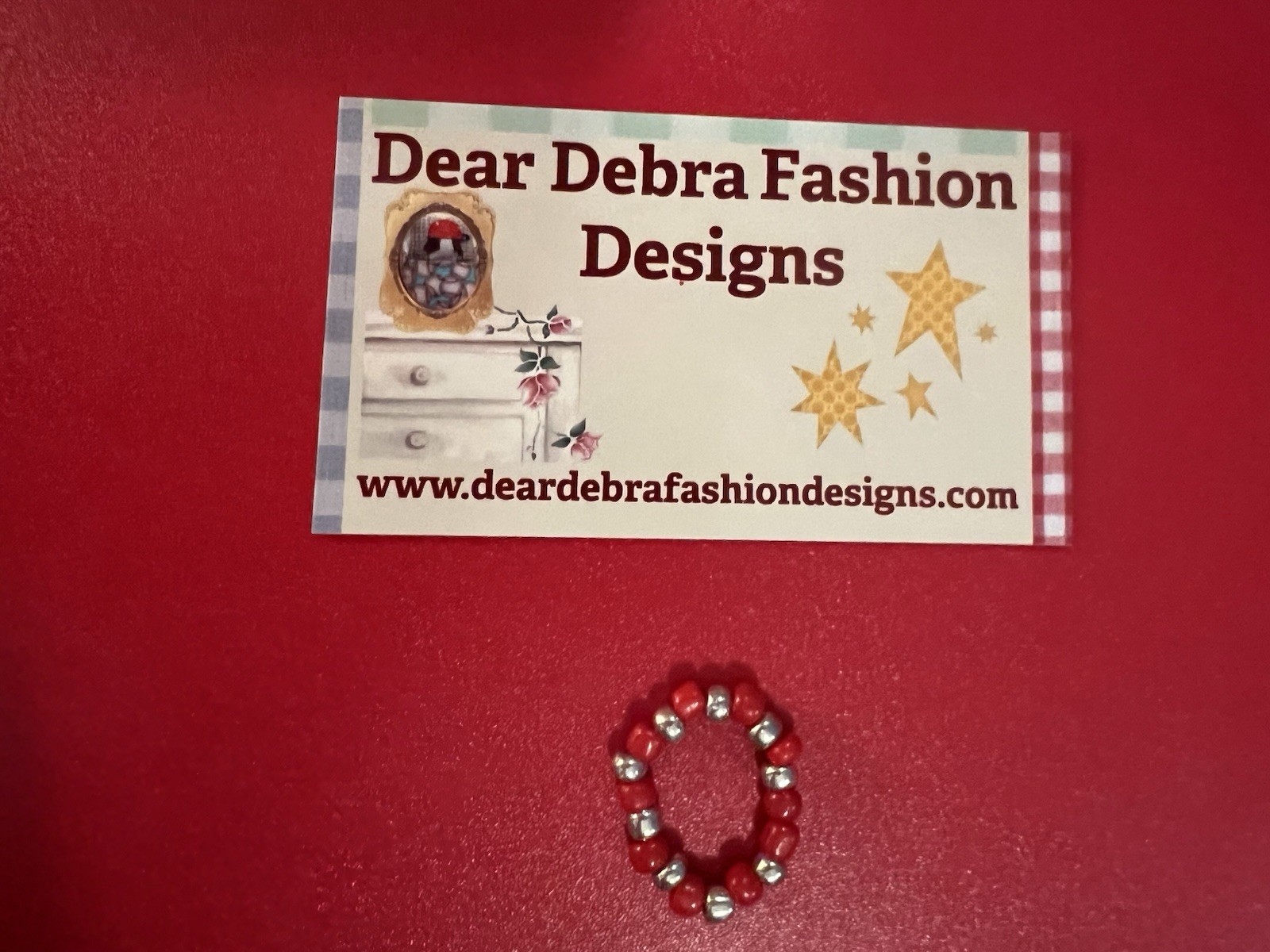 Beaded Ring One Size Fits All