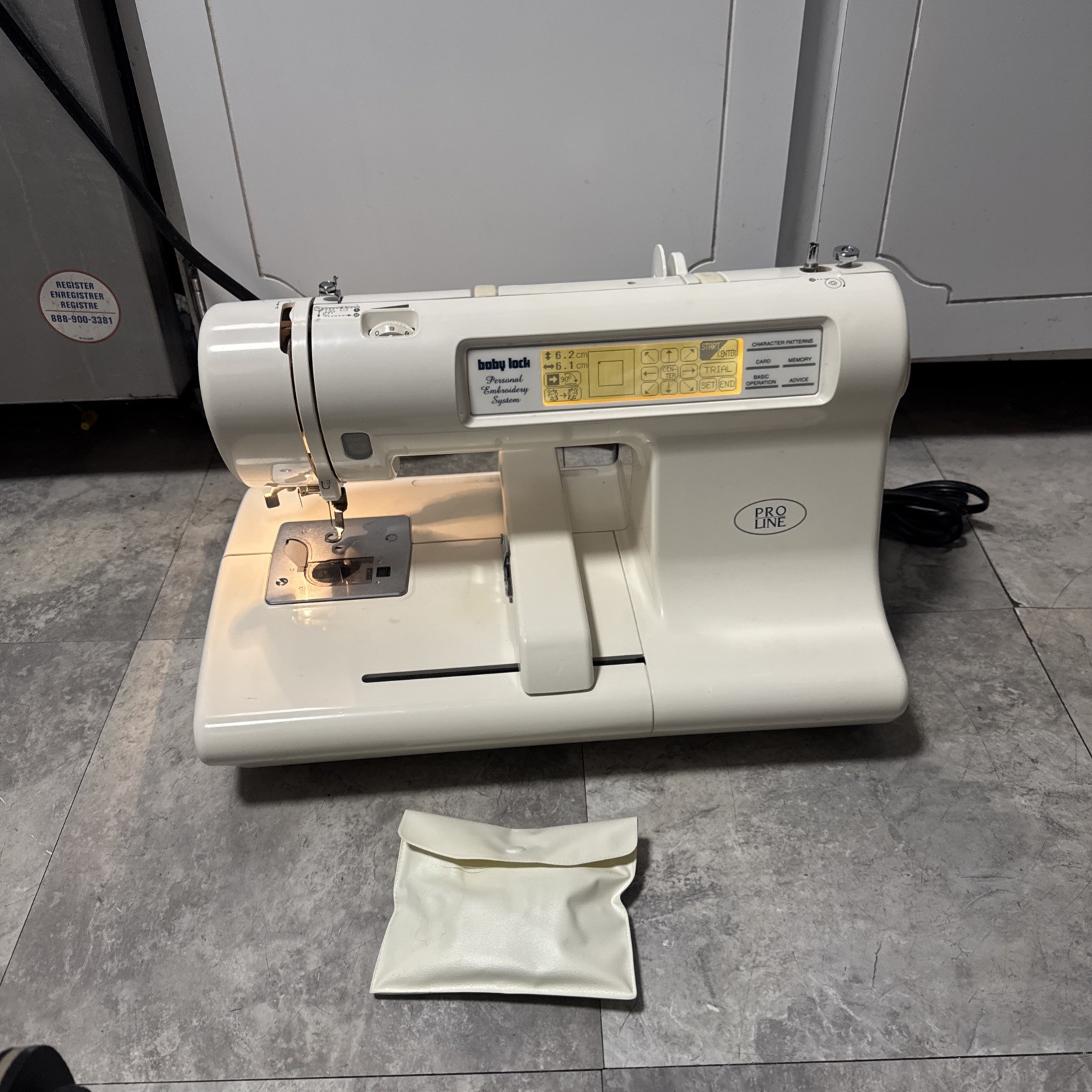 BABY LOCK PRO LINE BL60E PERSONAL EMBROIDERY SYSTEM SEWING TURNS Tested